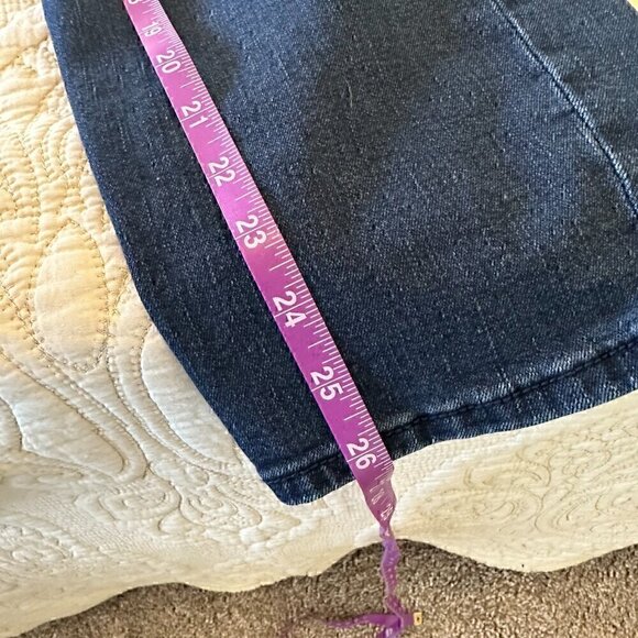 Social Standard by Sanctuary Slim Straight Denim Jeans Dark Wash Women's 10 - Picture 8 of 8